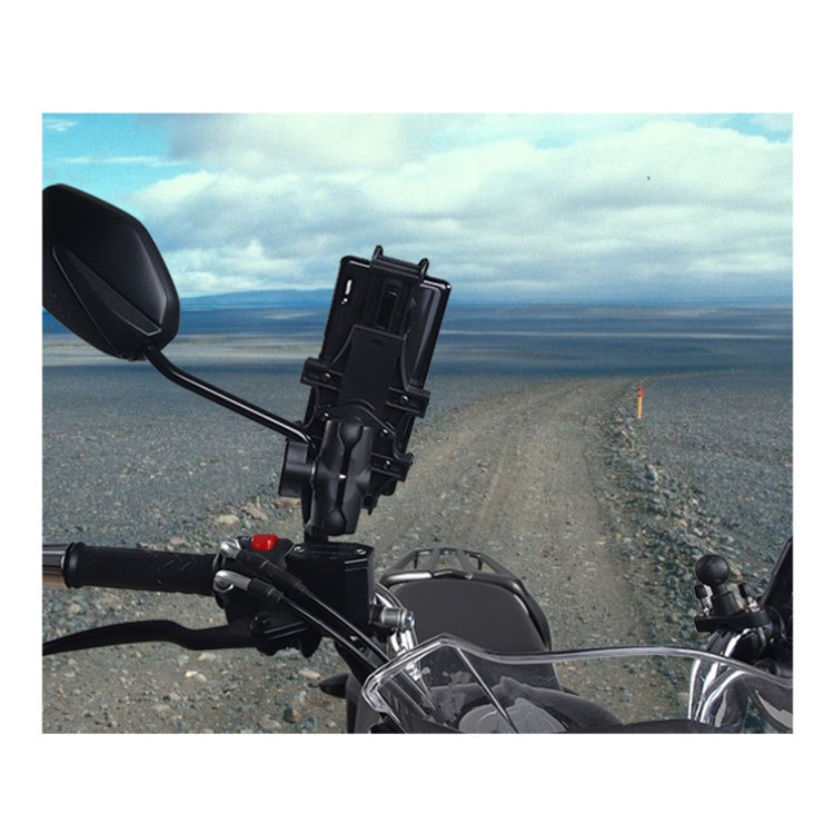 Motorcycle Multi-Function Mobile Phone Holder Adjustable Universal Locomotive Riding Anti-Shake Fixed Equipment(All-rounder U-shape)