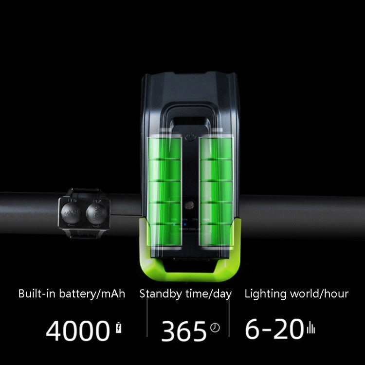 3 In 1 Wireless Bicycle Code Meter Lamp Strong Light Front Light, Colour: Upgrade Floating (Black)