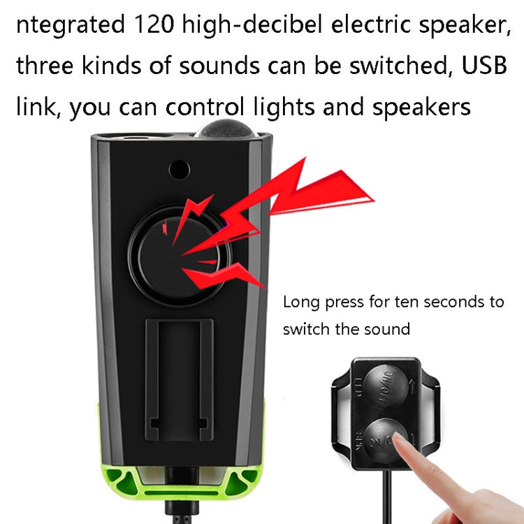 3 In 1 Wireless Bicycle Code Meter Lamp Strong Light Front Light, Colour: Red Upgrade Floating + Tail Light