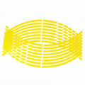 Motorcycle Rim Stickers Personality Wheels Modified Decals(Yellow)