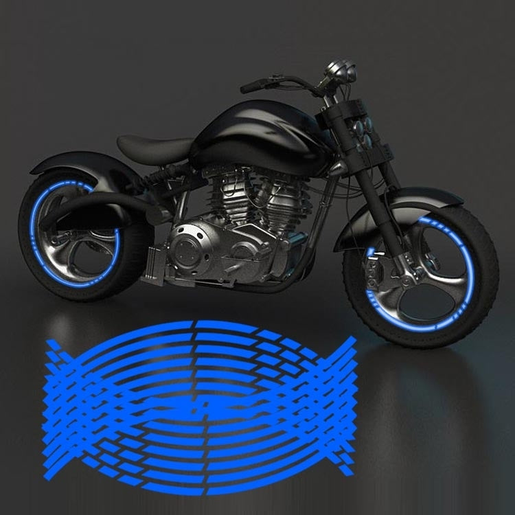 Motorcycle Rim Stickers Personality Wheels Modified Decals(Green)