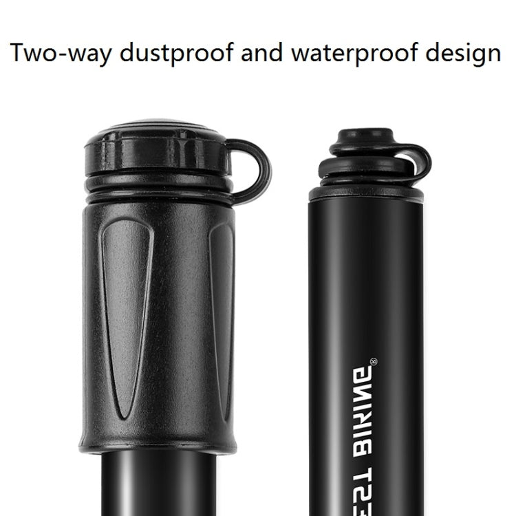 West Biking Bicycle High Pressure Pump Mini Portable Basketball Inflator With Hose(Black)