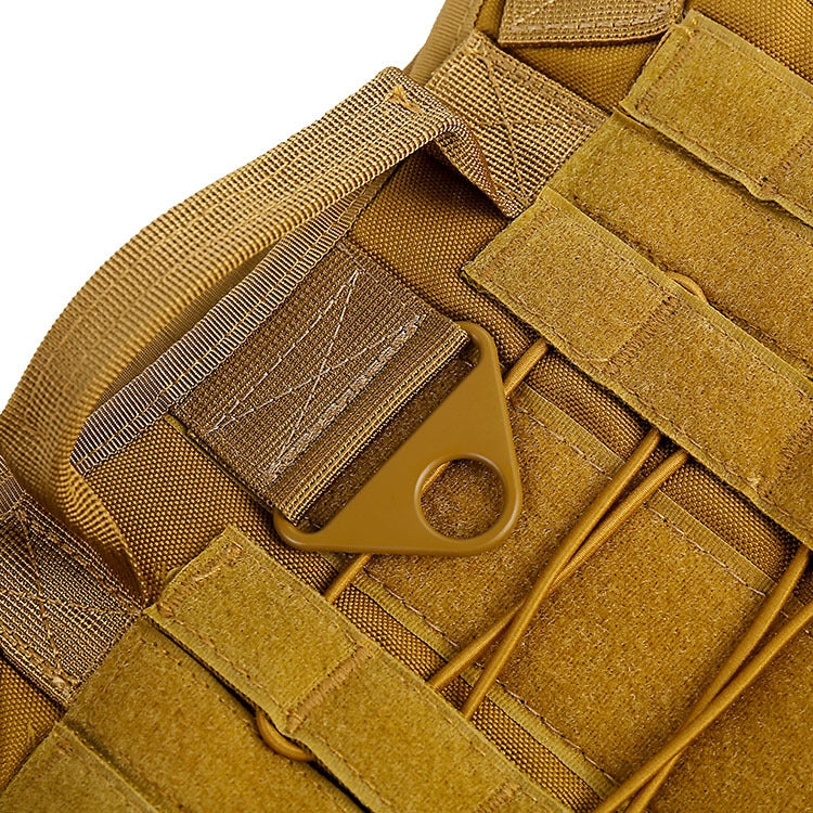 Outdoor Dog Vest Chest Harness Large And Medium-Sized Dog Training Vest Dog Leash, Size: XL(Khaki)