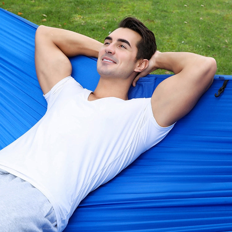 Anti-Rollover Automatic Quick-Opening Mosquito Net Hammock Outdoor Camping Double Anti-Mosquito Hammock, Size: 290x140cm(Blue)