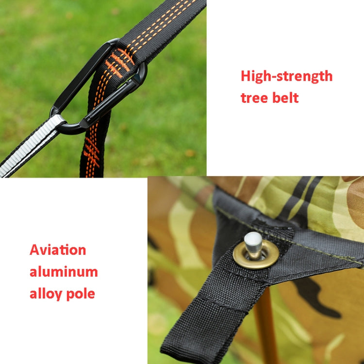 Anti-Rollover Automatic Quick-Opening Mosquito Net Hammock Outdoor Camping Double Anti-Mosquito Hammock, Size: 290x140cm(Yellow Black)