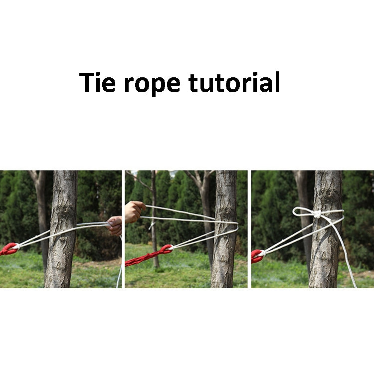 Thick Canvas Hammock Field Rollover Prevention Outdoor  Hammock Swing 260x100 No Stick (Red Stripes)