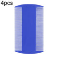 4pcs Pet Comb Double-Sided Comb Dog Cleaning Supplies Cat Comb Pet Grooming Supplies(Dark Blue)
