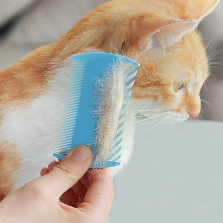 4pcs Pet Comb Double-Sided Comb Dog Cleaning Supplies Cat Comb Pet Grooming Supplies(White)