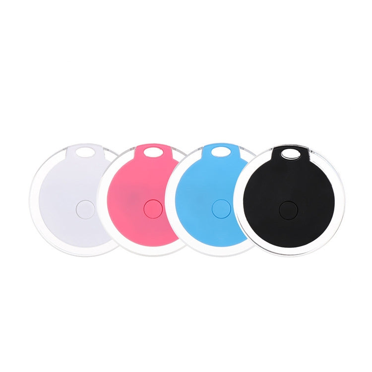 2 PCS  HYC-05 Round Bluetooth Anti-Lost Device Mobile Phone Key Two-Way Object Finding Alarm( Black)