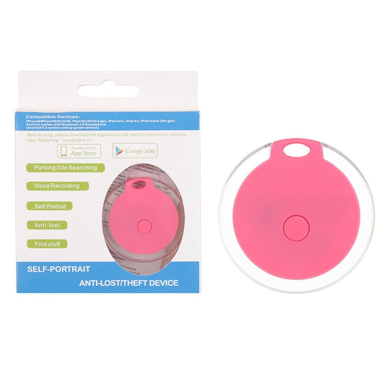 2 PCS  HYC-05 Round Bluetooth Anti-Lost Device Mobile Phone Key Two-Way Object Finding Alarm( Blue)