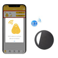 HYC-S9 2 PCS Round Bluetooth Object Finder Mobile Phone Tracking Locator Anti-Lost Two-Way Alarm(Black)
