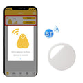 HYC-S9 2 PCS Round Bluetooth Object Finder Mobile Phone Tracking Locator Anti-Lost Two-Way Alarm(White)
