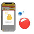 HYC-S9 2 PCS Round Bluetooth Object Finder Mobile Phone Tracking Locator Anti-Lost Two-Way Alarm(Red)