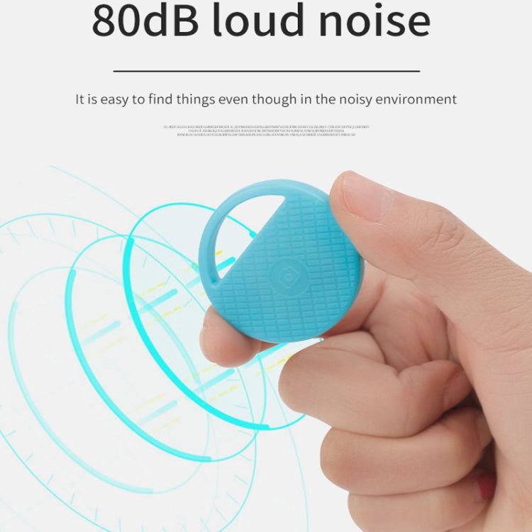 HYC-S9 2 PCS Round Bluetooth Object Finder Mobile Phone Tracking Locator Anti-Lost Two-Way Alarm(Pink)