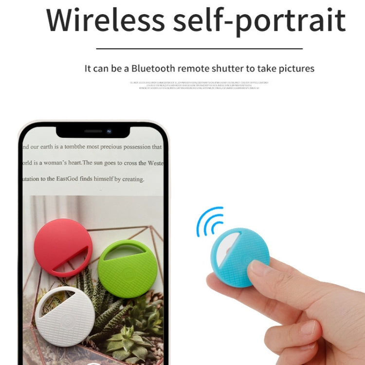 HYC-S9 2 PCS Round Bluetooth Object Finder Mobile Phone Tracking Locator Anti-Lost Two-Way Alarm(Red)