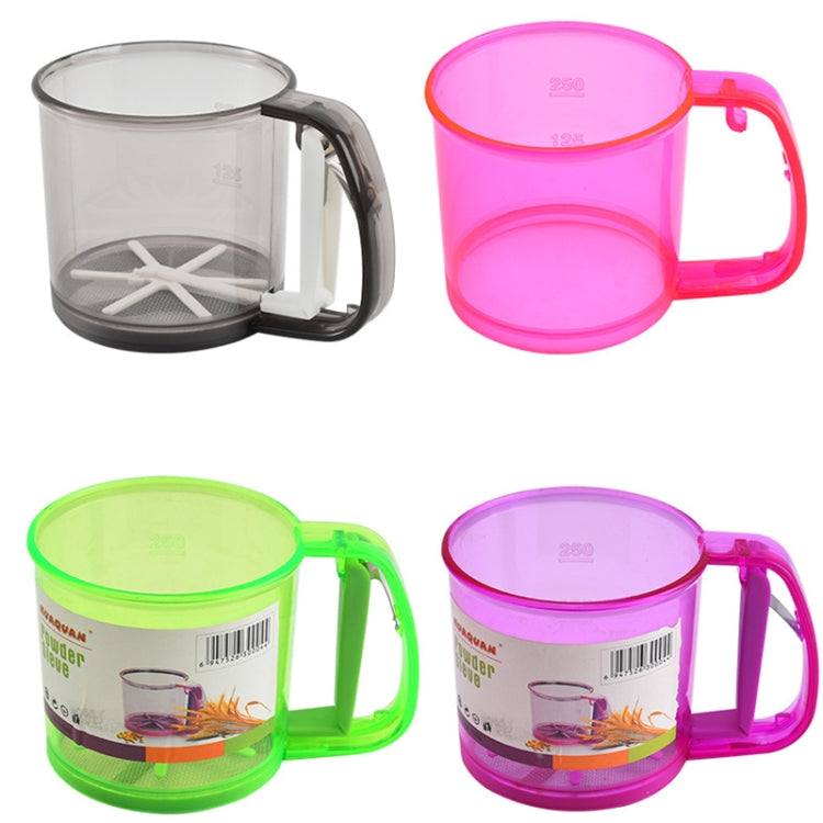 Convenient Hand-Held Flour Sieve Icing Sugar Sieve Baking Tool(Brown)