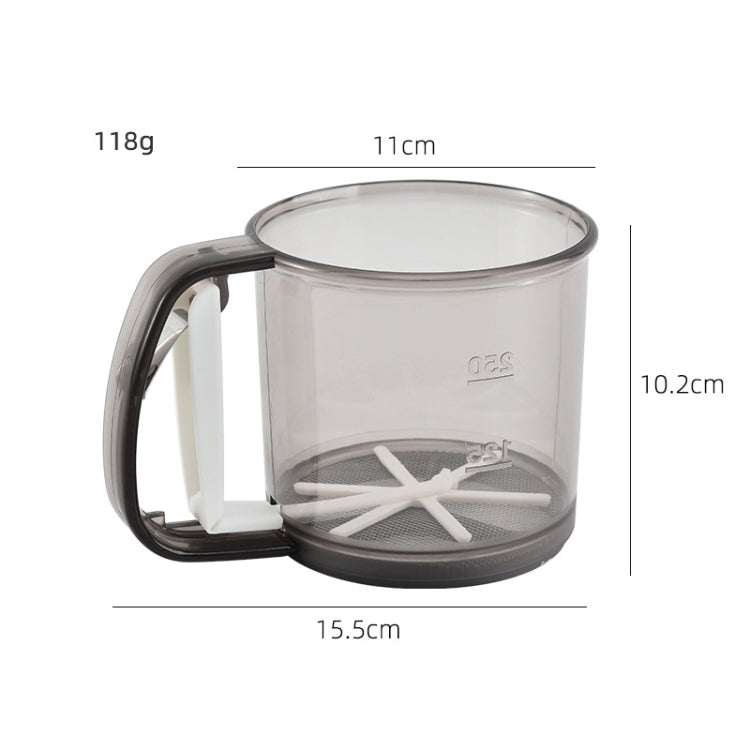 Convenient Hand-Held Flour Sieve Icing Sugar Sieve Baking Tool(Brown)