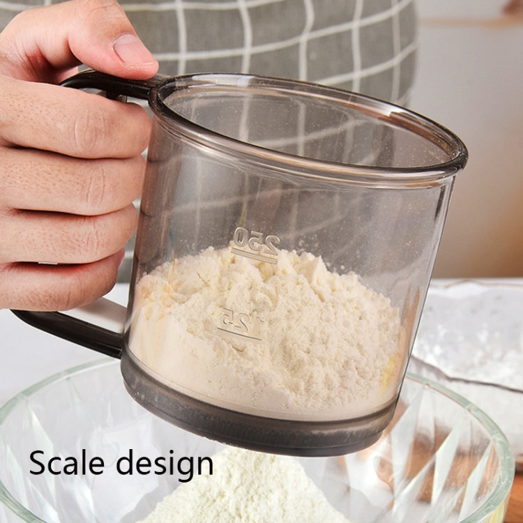 Convenient Hand-Held Flour Sieve Icing Sugar Sieve Baking Tool(Brown)