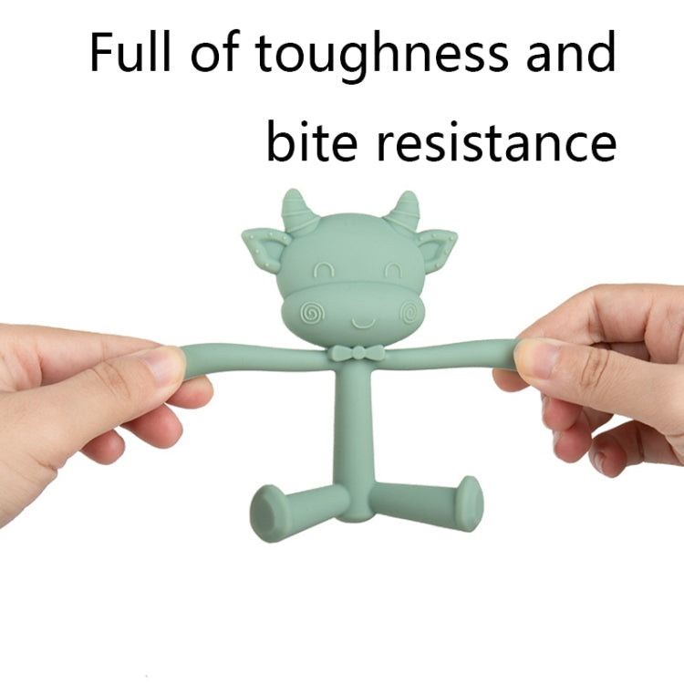 Three-Dimensional Cartoon Silicone Baby Teether Molar Rods Children Toys Maternal And Child Supplies(Coffee  Sheep)