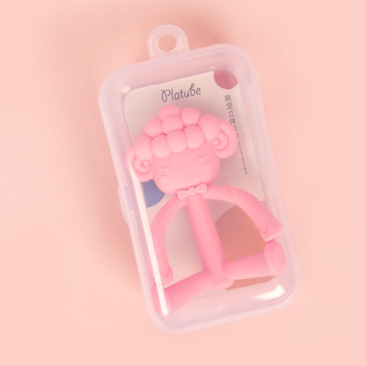 Three-Dimensional Cartoon Silicone Baby Teether Molar Rods Children Toys Maternal And Child Supplies(Coffee  Sheep)