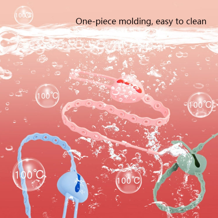 M010087 Silicone Baby Teether Anti-Dropping Chain Children Pacifier Anti-Dropping Strap(Yellow)
