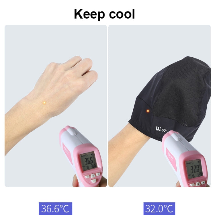 WEST BIKING Summer Riding Ice Silk Cap Windproof Hood Thin Inner Cap Breathable And Quick-Drying Helmet Lining Cap, Size: One Size(Gray)