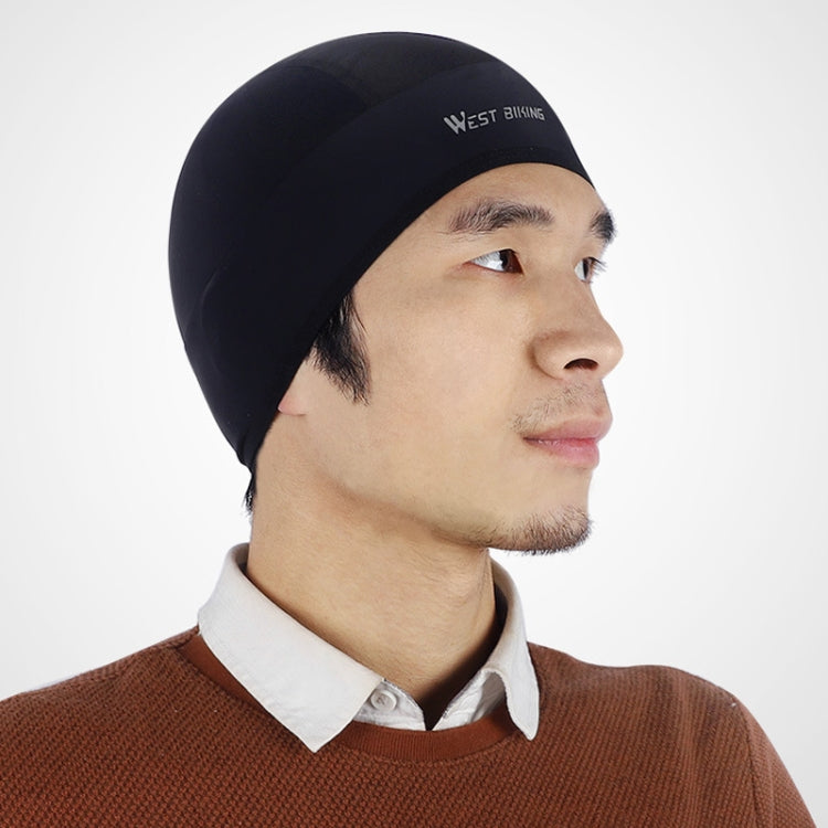 WEST BIKING Summer Riding Ice Silk Cap Windproof Hood Thin Inner Cap Breathable And Quick-Drying Helmet Lining Cap, Size: One Size(Gray)