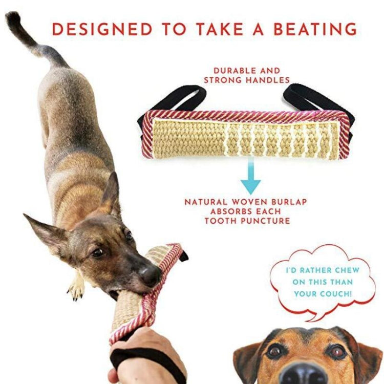 Dog Training Hemp Bite Stick Dog Bite Stick Dog Training Supplies(A5)