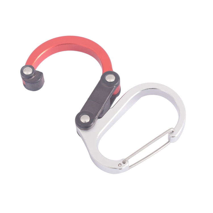 Multifunctional Carabiner Aluminum Alloy D-Type Outdoor Products Quick-Hanging Buckle(Golden)