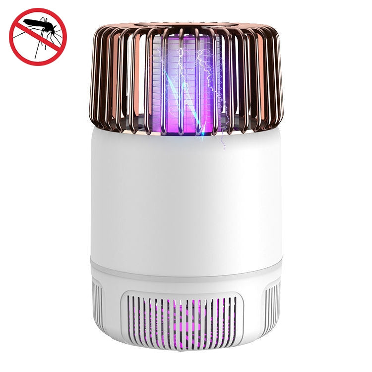 USB Photocatalyst Mosquito Killer Electrical Shock Two-In-One Mosquito Killer White Gold  (Electric Shock + Suction)