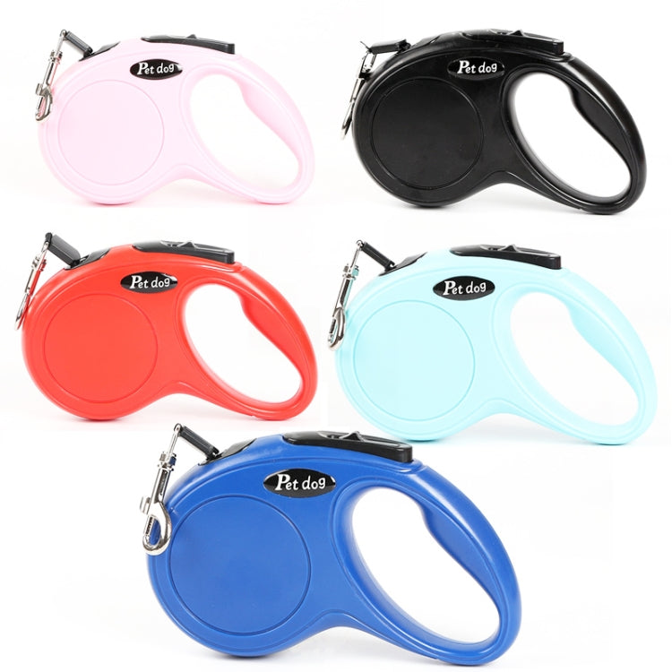 Pet Leash Automatic Retractable Dog Leash 3m(Red)