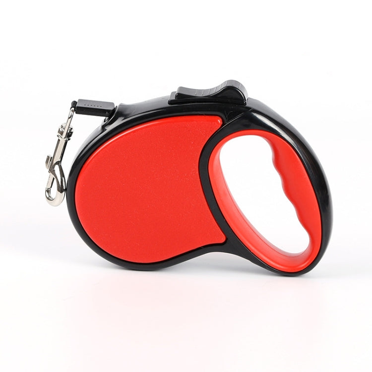 Traction Rope Automatic Retractable Tractor Portable Dog Leash Large 5m(Red)