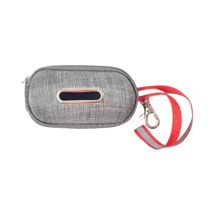 Pet Cleaning Supplies Linen Dog Picking Up Litter Box Garbage Bag Convenient Storage Box(Gray)