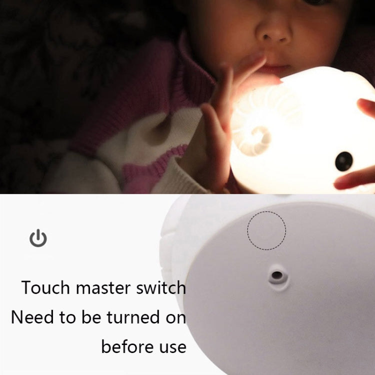 ZD-26 Silicone Children With Sleep Pat Night Light, Colour: Warm Light