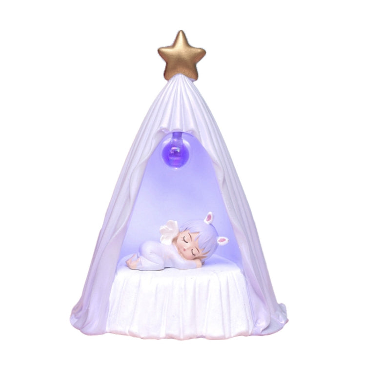 B82880 Room Decoration Atmosphere Night Light Bedside Lamp Ornaments, Size: Large(Purple)