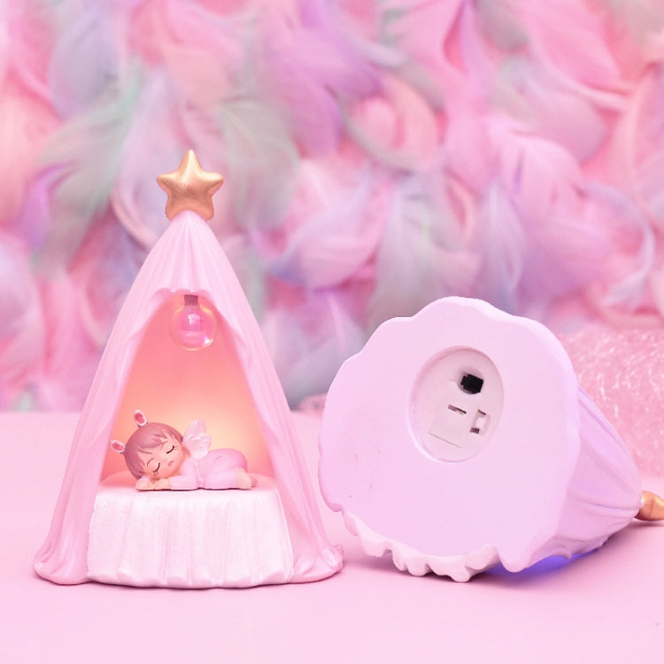 B82880 Room Decoration Atmosphere Night Light Bedside Lamp Ornaments, Size: Small (Purple)