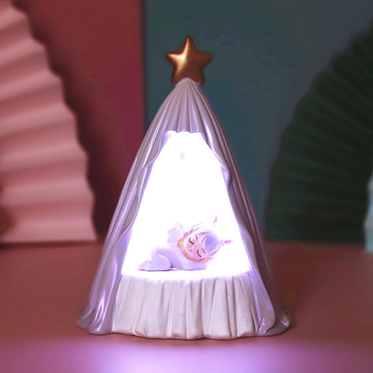 B82880 Room Decoration Atmosphere Night Light Bedside Lamp Ornaments, Size: Small (Purple)