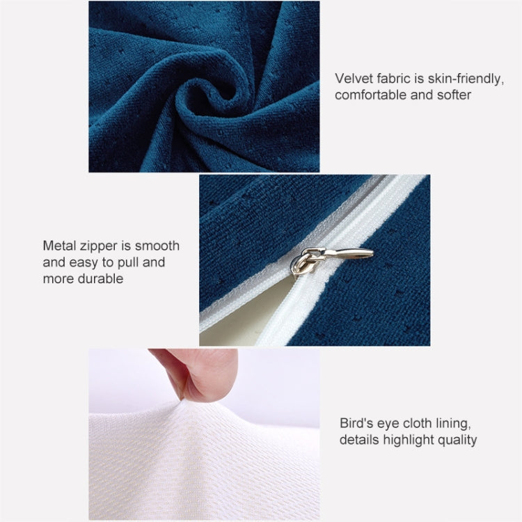 Butterfly Shape Memory Foam Snorked Pillow Slow Rebound Health Care Cervical Pillow, Dimensions: 62x34x12x6cm(Water Molecule Gray)