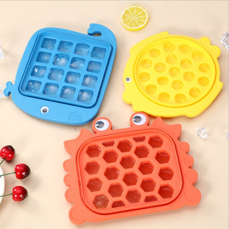 2 PCS Children Cartoon Silicone Ice Tray Homemade Ice Cream Mold, Specification: Doodle Fish