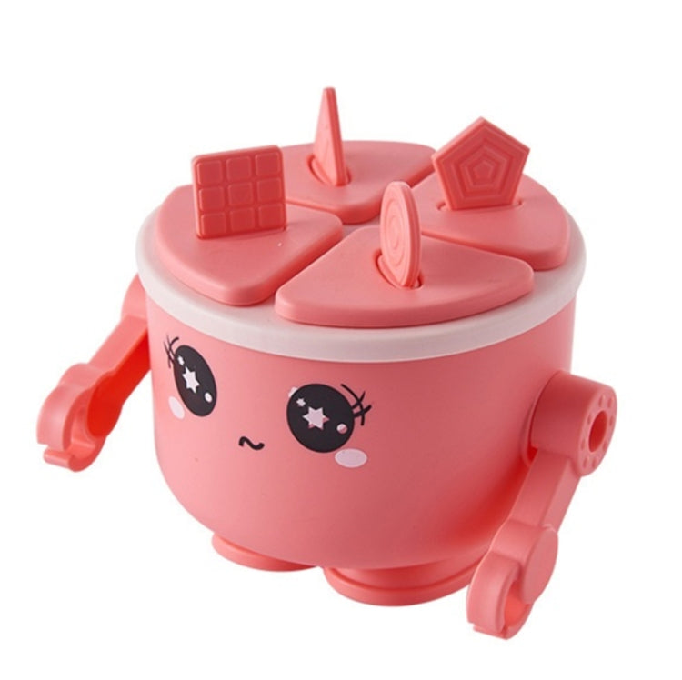 Children VSilicone Ice Tray Homemade Ice Cream Mold, Specification: Robot (Red)