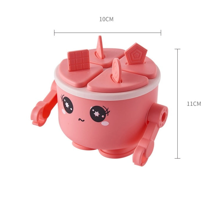 Children VSilicone Ice Tray Homemade Ice Cream Mold, Specification: Robot (Red)