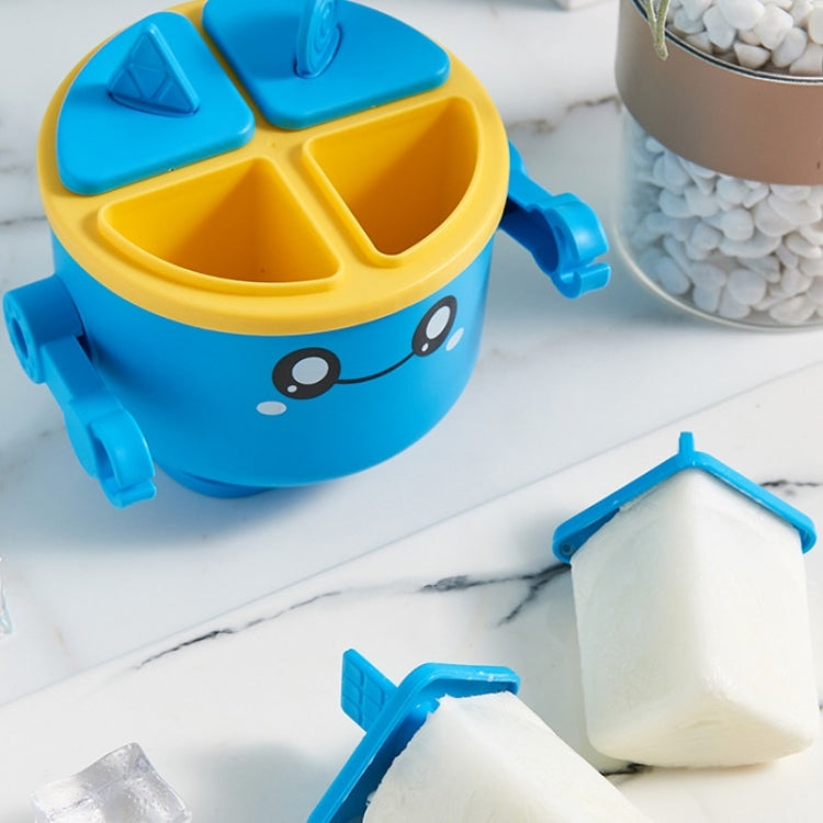 Children VSilicone Ice Tray Homemade Ice Cream Mold, Specification: Robot (Red)