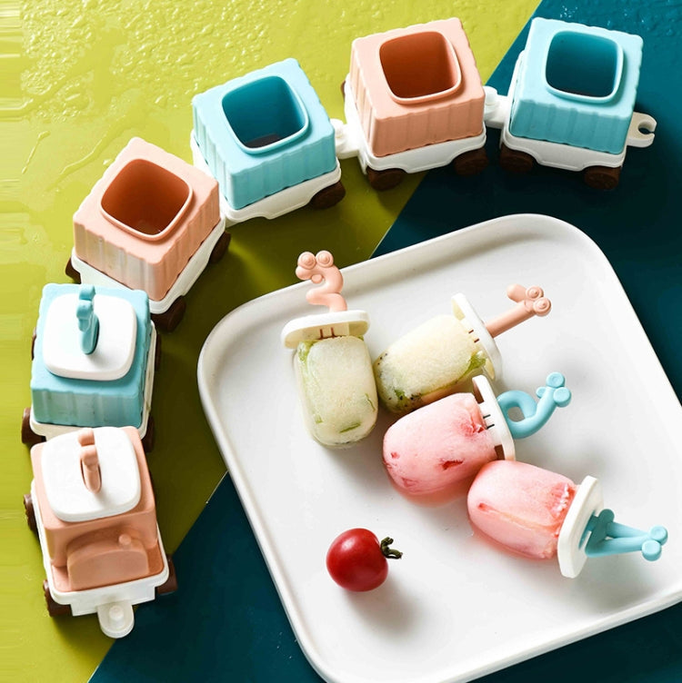 2 PCS Children Cartoon Silicone Ice Tray Homemade Ice Cream Mold, Specification: Small Train