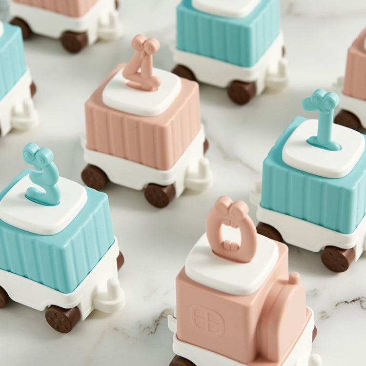 2 PCS Children Cartoon Silicone Ice Tray Homemade Ice Cream Mold, Specification: Small Train