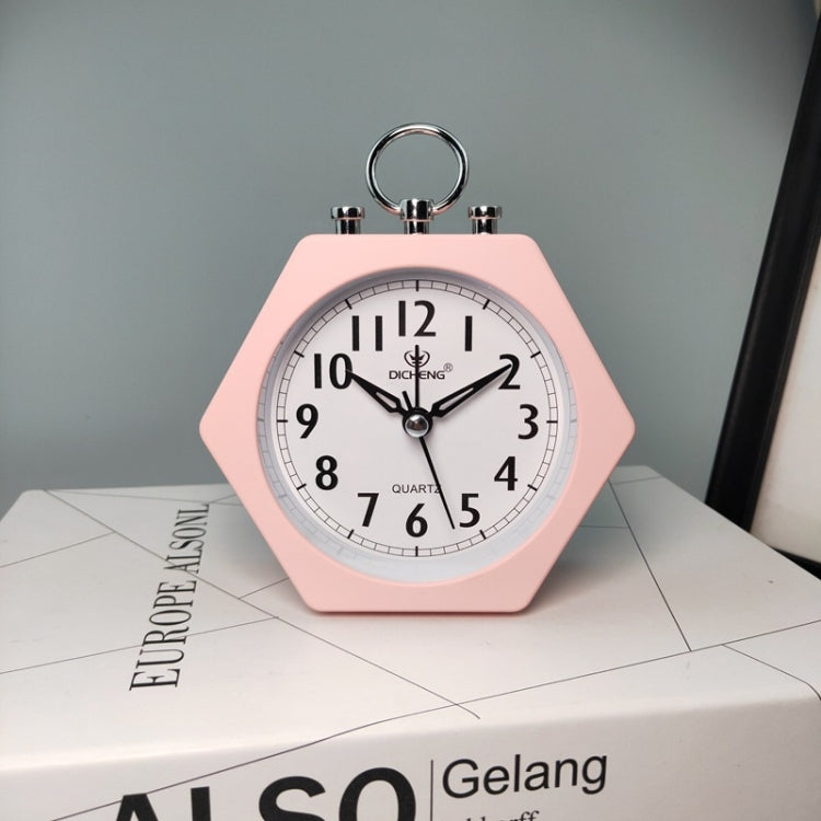 OS005 Students Mute Alarm Clock Children Bedroom Bed Night Light Alarm Clock(Pink)