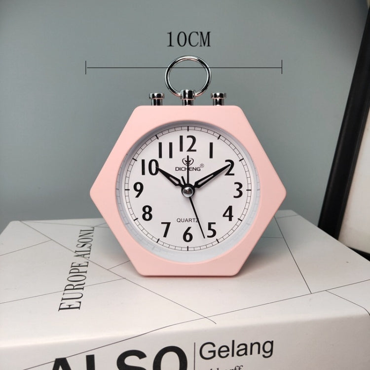 OS005 Students Mute Alarm Clock Children Bedroom Bed Night Light Alarm Clock(Pink)