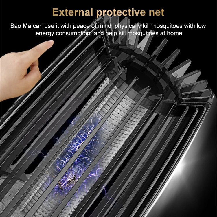 ALE-MWD-008 Home Bedroom Mute Mosquito Trap Mosquito Lamp Outdoor Non-Radiation Fly Mosquito Repellent, Product specifications: Charging Type 2000 MAH(Black)