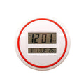 3883 Electronic Mute Wall Clock Electronic Living Room Wall Clock(White)