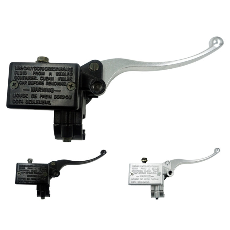 Motorcycle Modification Accessories Pump Assembly Front Hydraulic Brake Oil Pump(White Handle Black Pump)