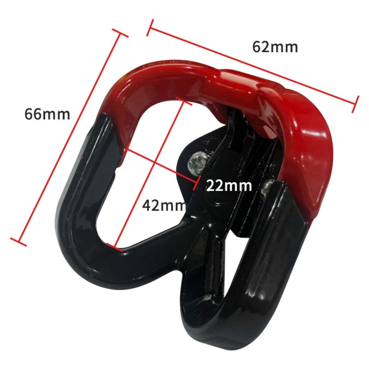 2 PCS Pedal Electric Car Motorcycle Modified Helmet Universal Double Hook(Black)